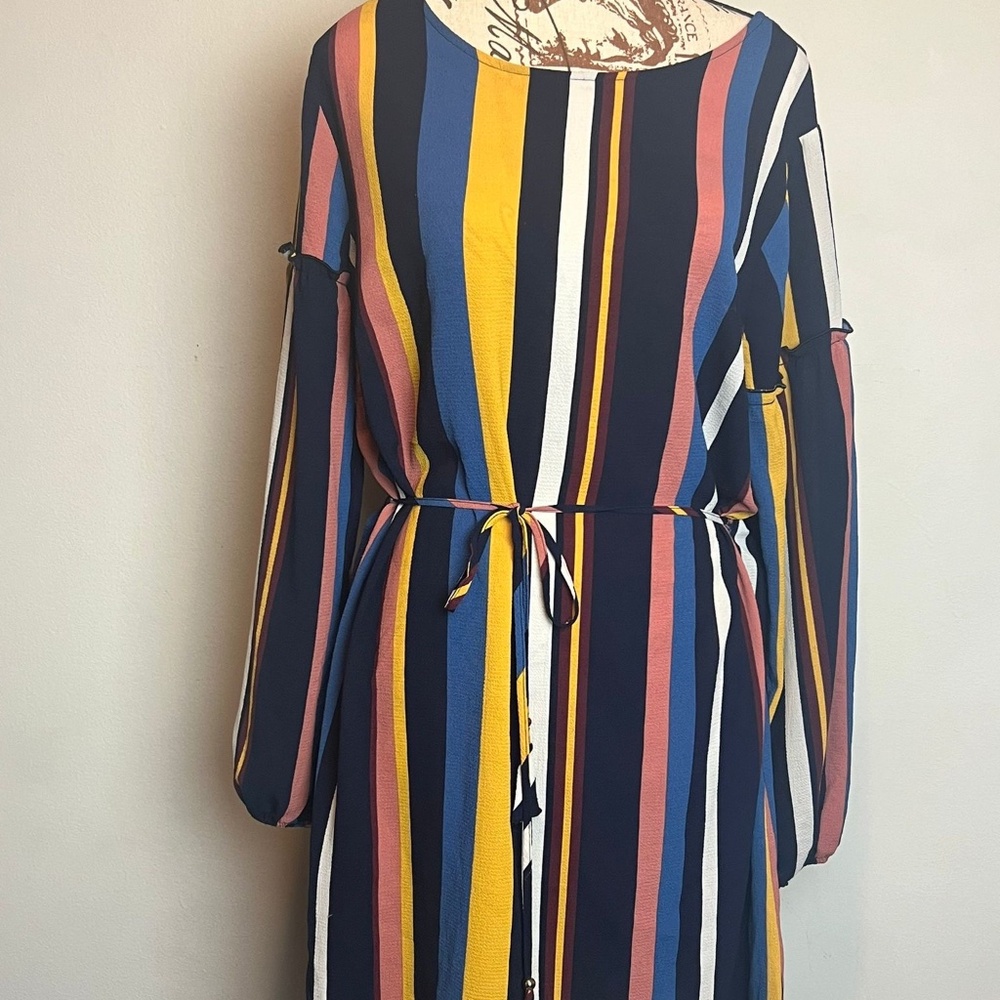 Multicolour Striped Dress